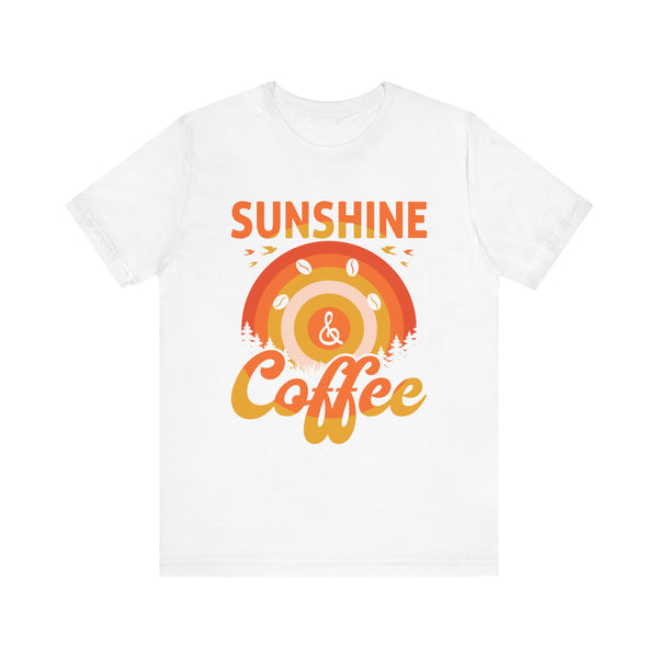 Sunshine and Coffee T-Shirt, Coffee Lover Shirt, Vacation Shirt, Beach Shirt, Summer Tee, Unisex Coffee Shirt