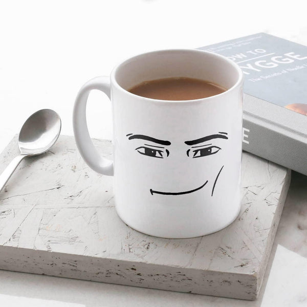 Game Inspired Man Woman Face Expression Ceramic Mug