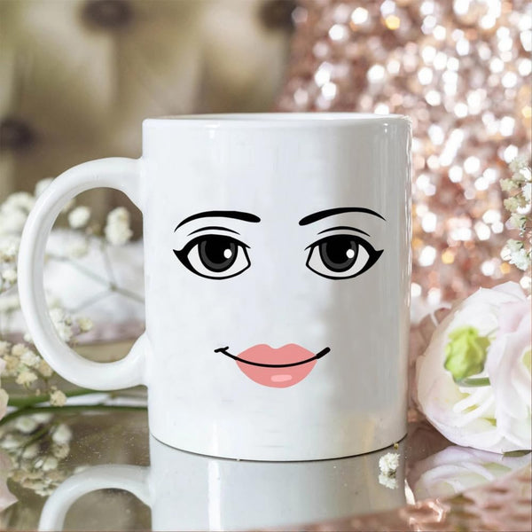 Game Inspired Man Woman Face Expression Ceramic Mug