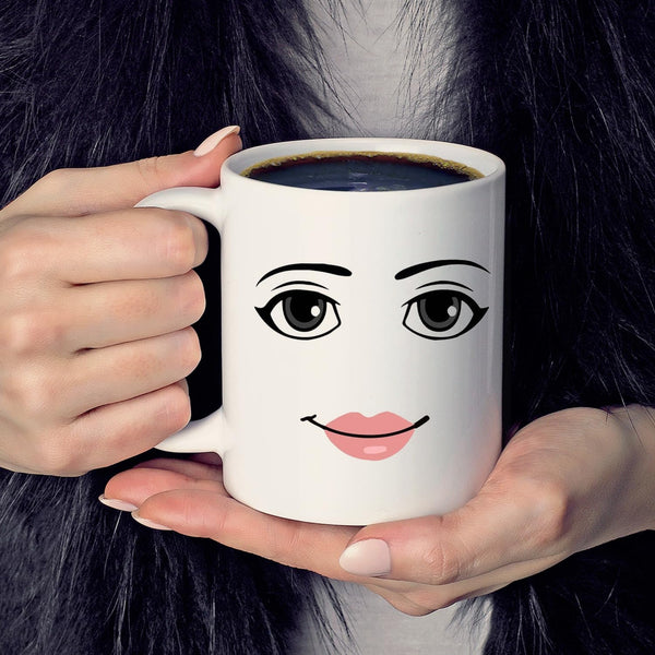 Game Inspired Man Woman Face Expression Ceramic Mug