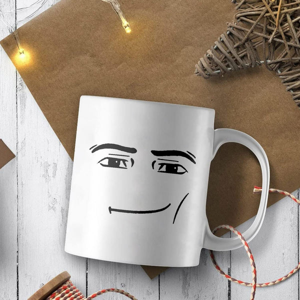 Game Inspired Man Woman Face Expression Ceramic Mug