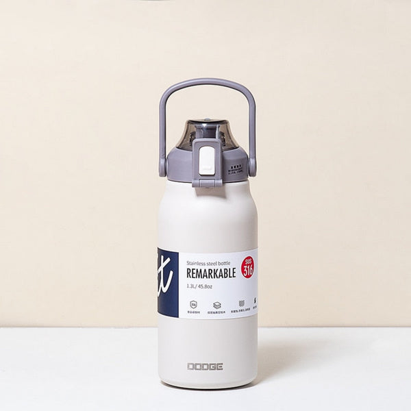 Dodge Thermos Bottle With Straw