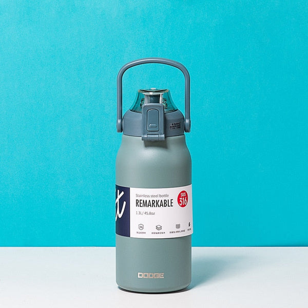 Dodge Thermos Bottle With Straw