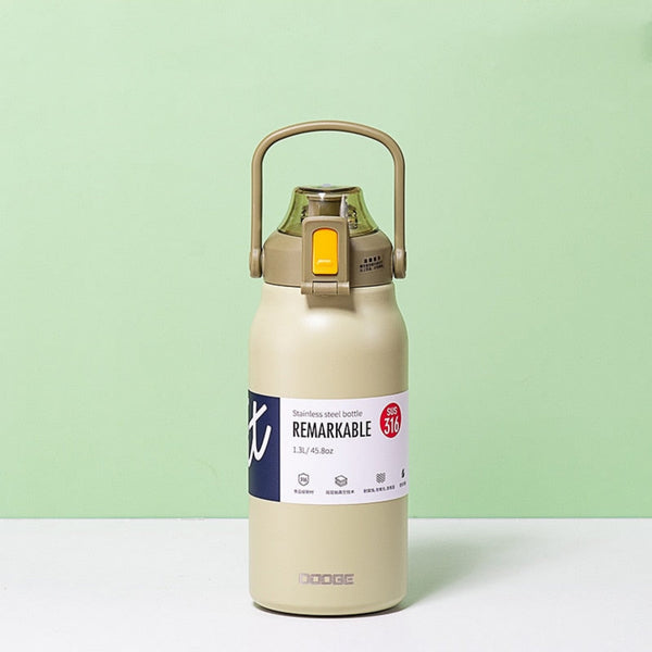 Dodge Thermos Bottle With Straw