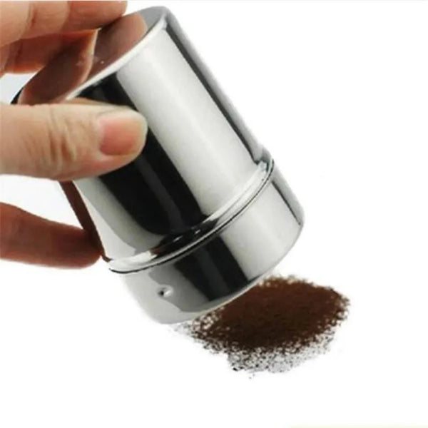 Coffee Art Stencils With Cocoa Powder Shaker