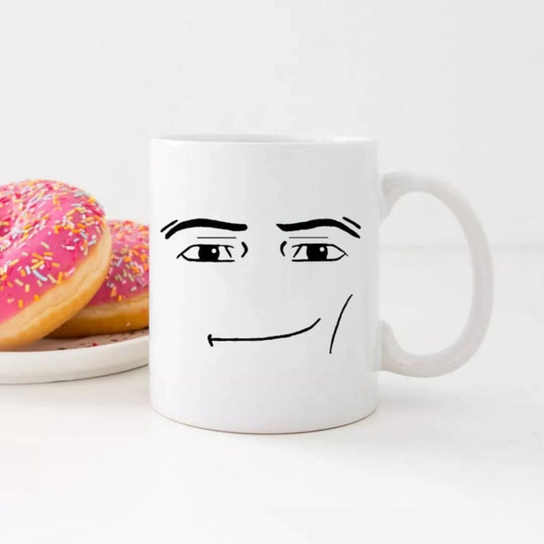 Game Inspired Man Woman Face Expression Ceramic Mug