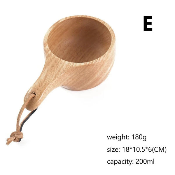 Jujube Wooden Handgrip Mug