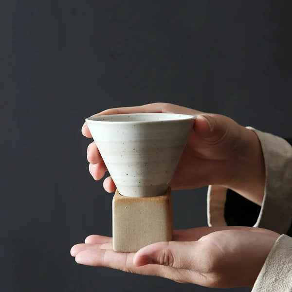 Conical Coffee Mugs With Stands