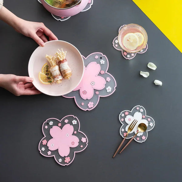 Cherry Blossom Heat Insulation Coaster