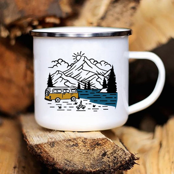 Caravan Camper Campfire Mug