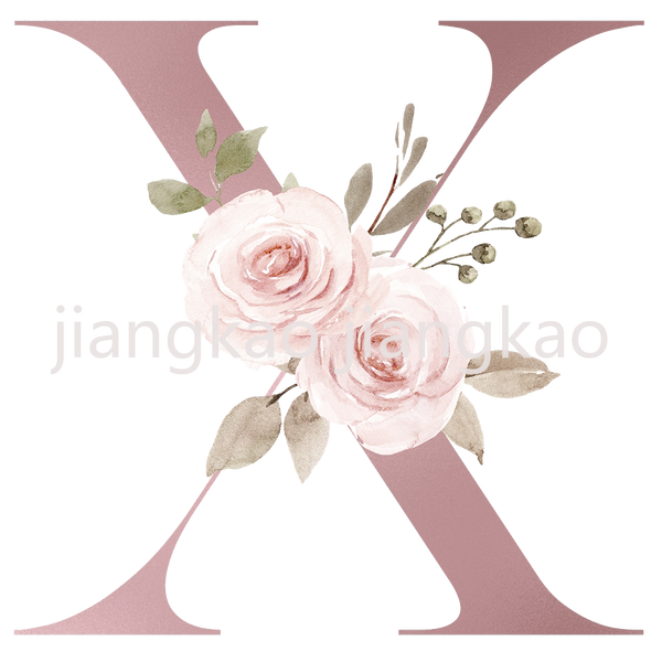 Floral Initial Name Personalized Enamel Mug