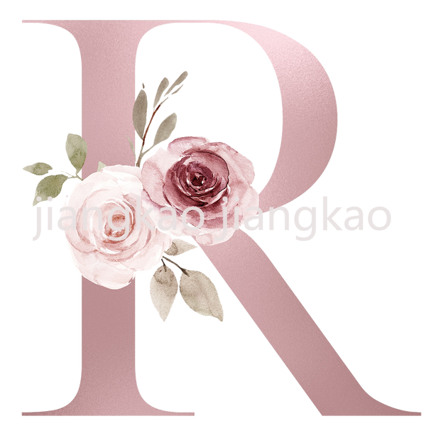 Floral Initial Name Personalized Enamel Mug