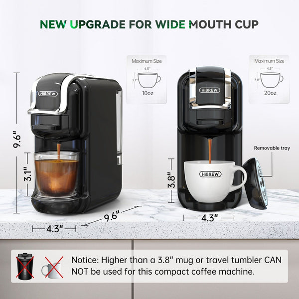HiBREW 19Bar 5 in 1 Multiple Capsule Espresso Coffee Machine