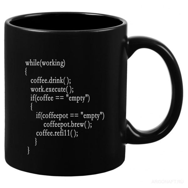 Coffee++ Program for Programmers Mug, Black