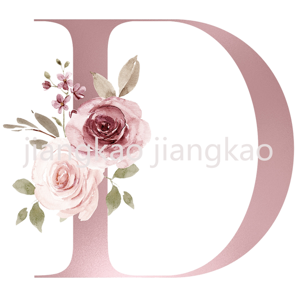 Floral Initial Name Personalized Enamel Mug
