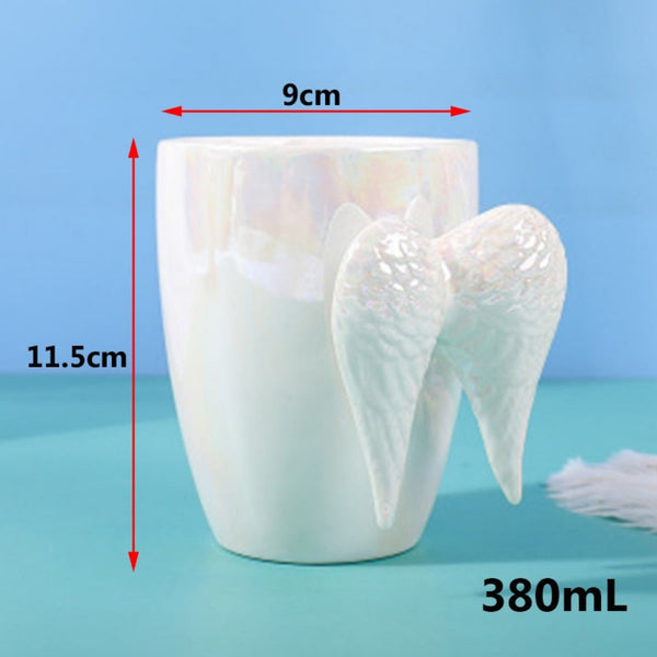 Angel Wings White Ceramic Mug