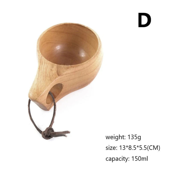 Jujube Wooden Handgrip Mug