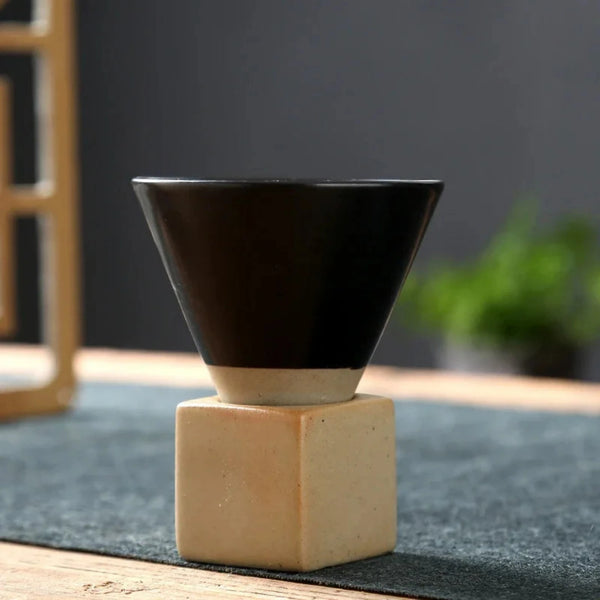 Conical Coffee Mugs With Stands