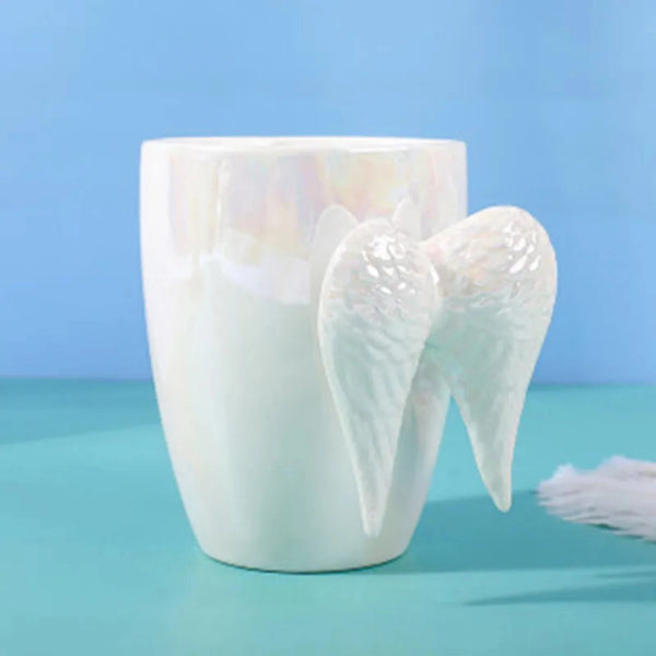 Angel Wings White Ceramic Mug