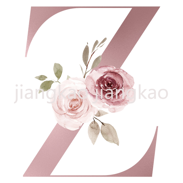 Floral Initial Name Personalized Enamel Mug