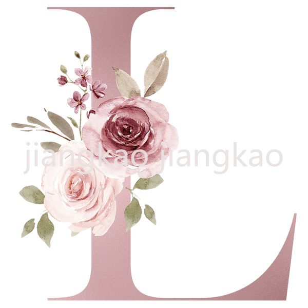 Floral Initial Name Personalized Enamel Mug