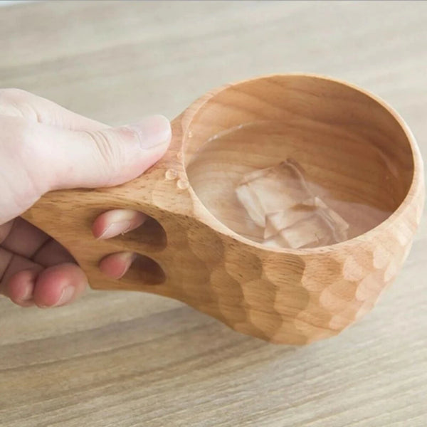 Jujube Wooden Handgrip Mug