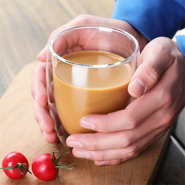 Duplex Double-Walled High Borosilicate Glass Mug