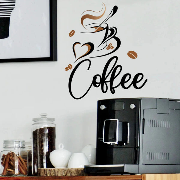 Home Cafe Coffee Cup Wall Sticker