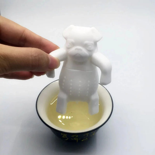 Pug Dog Tea Infuser Loose Tea Strainer