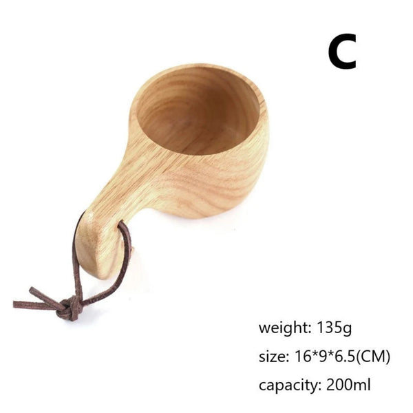 Jujube Wooden Handgrip Mug