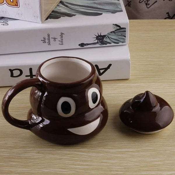 Poop Novelty Mug With Lid