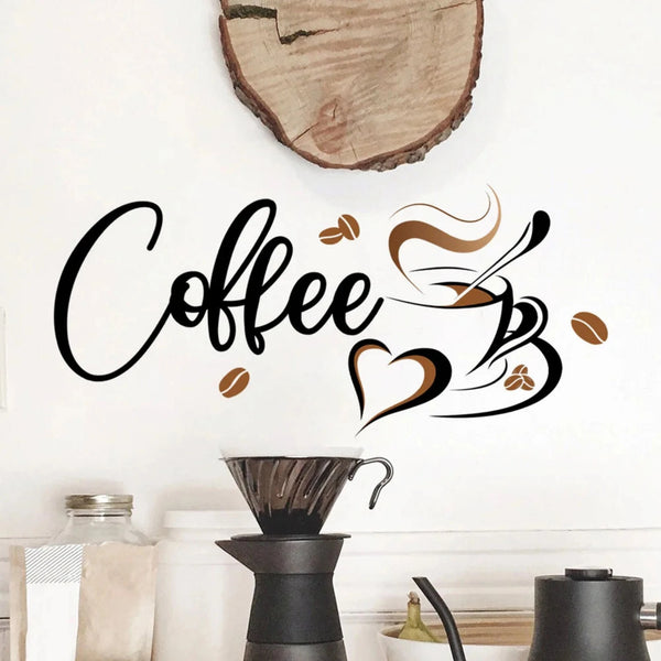 Home Cafe Coffee Cup Wall Sticker