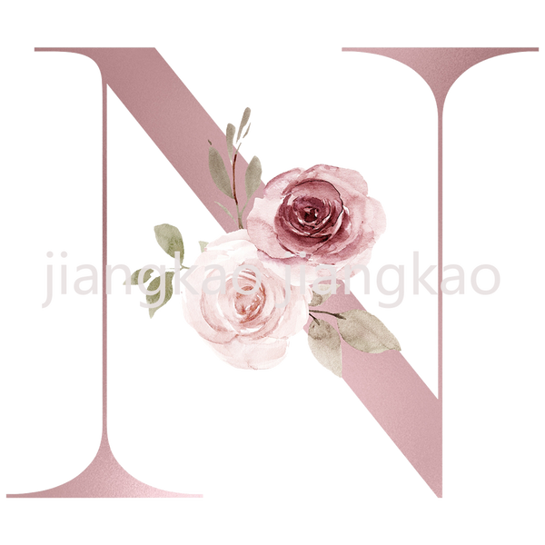 Floral Initial Name Personalized Enamel Mug