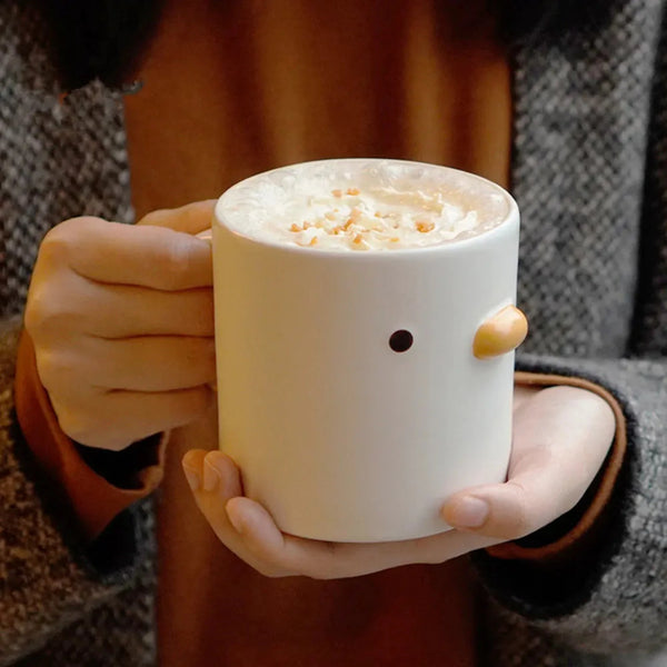 Little Fluffs Ceramic Duck Shaped Mug