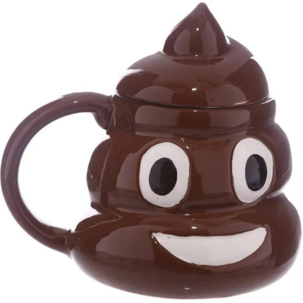 Poop Novelty Mug With Lid