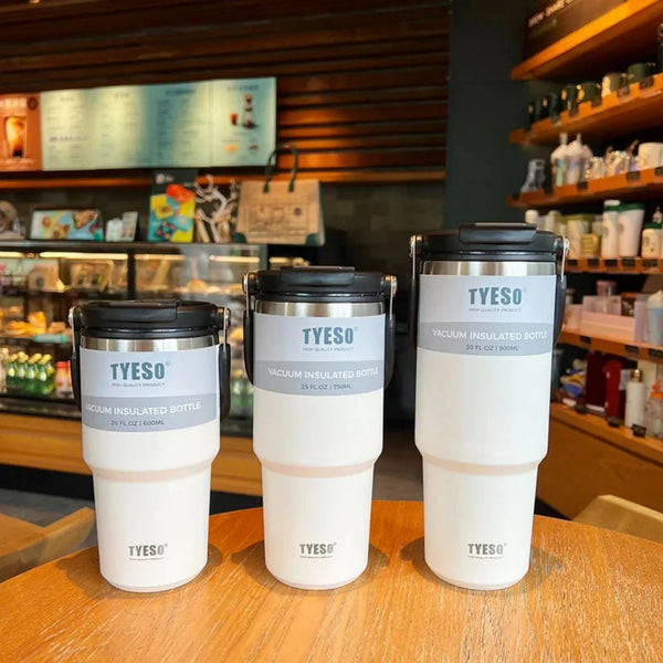 TYESO Stainless Steel Double-Layer Insulation Thermos Bottle