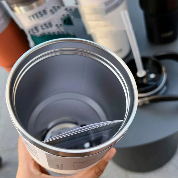 TYESO Stainless Steel Double-Layer Insulation Thermos Bottle