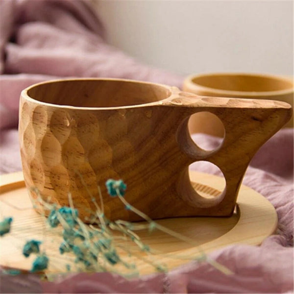 Jujube Wooden Handgrip Mug