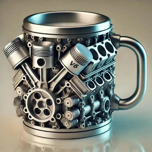 V8/V6 Creative Car Engines Stainless Steel Mug