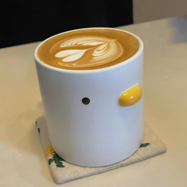 Little Fluffs Ceramic Duck Shaped Mug