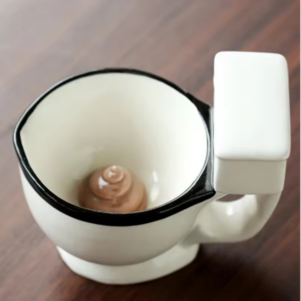 The Porcelain Throne Toilet Seat Funny Coffee Mug
