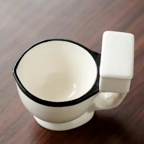 The Porcelain Throne Toilet Seat Funny Coffee Mug