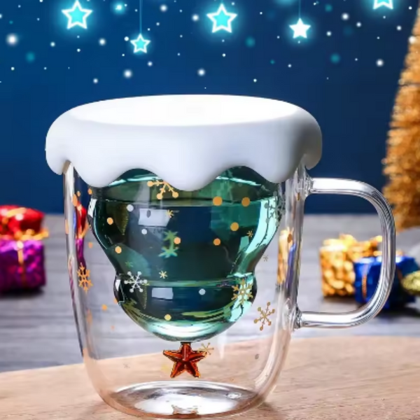 Christmas Tree Double Wall Insulated Coffee Cup