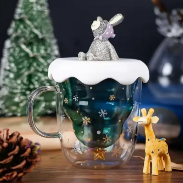 Christmas Tree Double Wall Insulated Coffee Cup