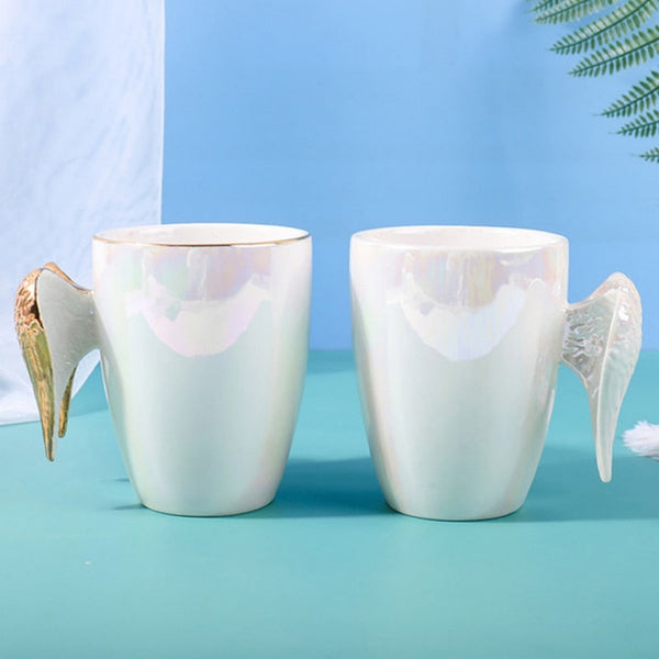Angel Wings White Ceramic Mug