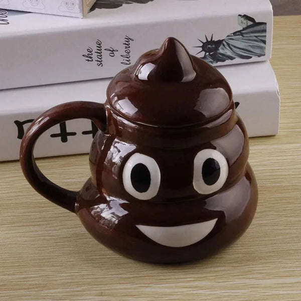 Poop Novelty Mug With Lid