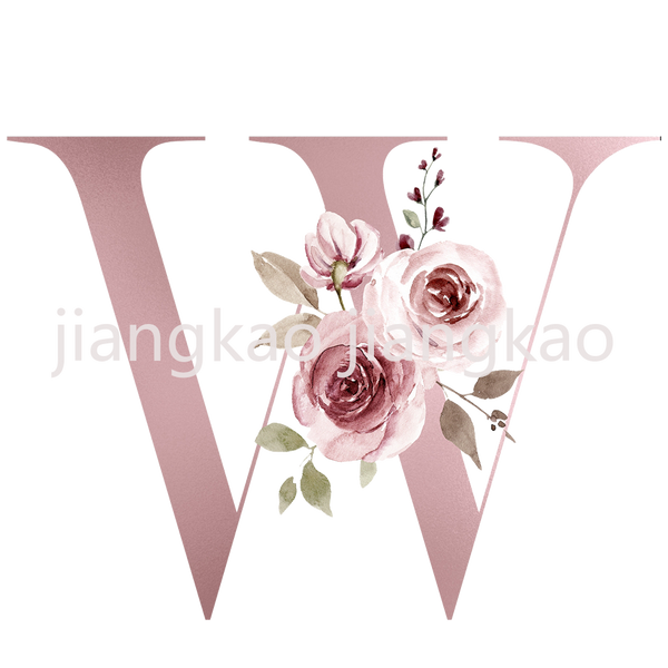 Floral Initial Personalized Name Enamel Mug