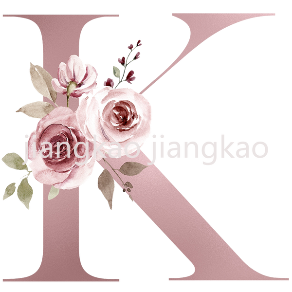 Floral Initial Name Personalized Enamel Mug
