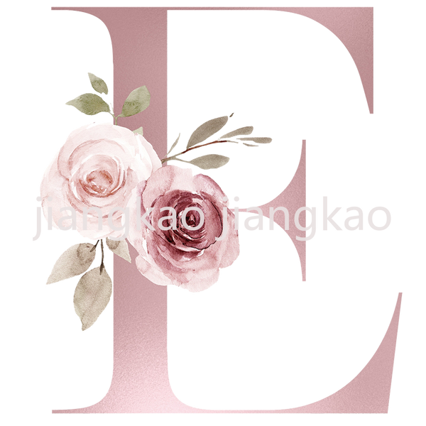 Floral Initial Name Personalized Enamel Mug