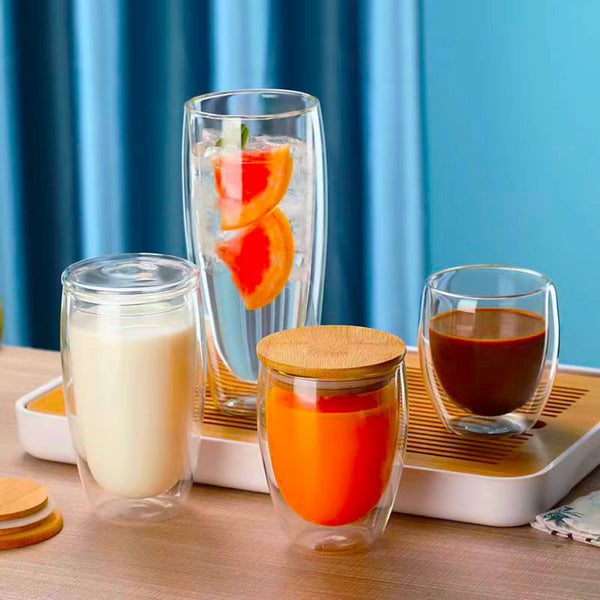 Duplex Double-Walled High Borosilicate Glass Mug